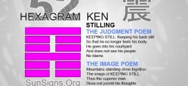 I Ching 52 meaning - Hexagram 52 Stilling