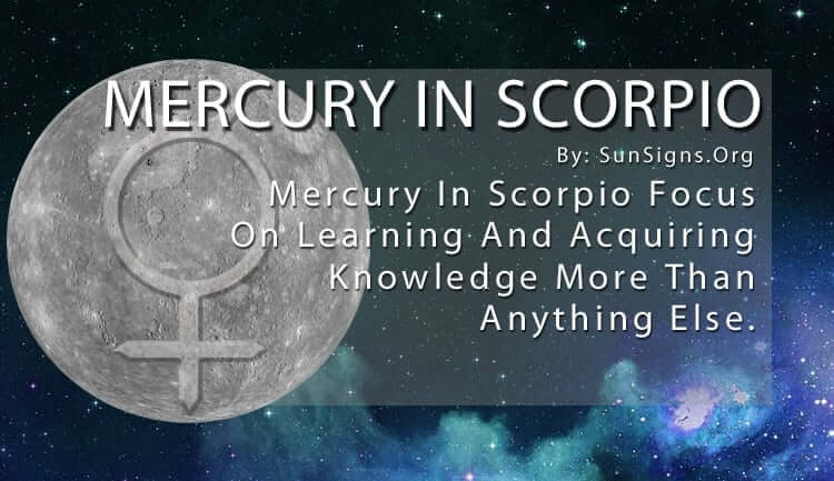 Mercury In Scorpio