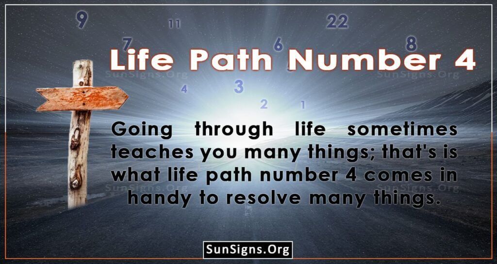 life path number 4