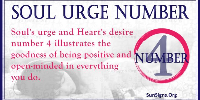 soul urge number 4